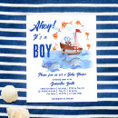 Search for boat baby shower invitations Nautical