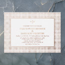 Search for rose gold confetti wedding invitations White