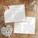 Search for bridal shower request recipe cards Watercolor