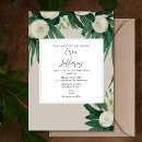 Search for white peony wedding invitations Black and white
