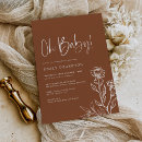 Search for brown leaf invitations Mother to be