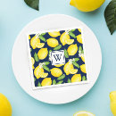 Search for navy blue and yellow napkins Modern