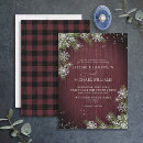 Search for rustic winter wedding invitations String lights