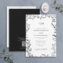 Search for black and white wedding invitations modern