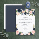 Search for navy and blush wedding invitations Floral