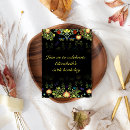 Search for black and yellow birthday invitations Elegant