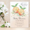 Search for sweet little peach baby shower invitations Cute