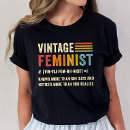 Search for vintage feminist tshirts Retro