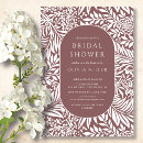 Search for dusty rose bridal shower invitations Botanical