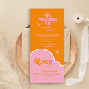 Search for pink and orange invitations Bold typography