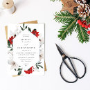 Search for christmas wedding invitations White