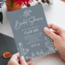 Search for periwinkle bridal shower invitations Wildflowers