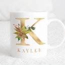 Search for monogram k mugs Elegant