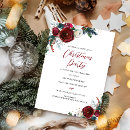 Search for floral christmas invitations Watercolor