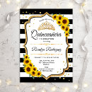 Search for sunflower quinceanera invitations 15th birthday