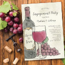 Search for wine engagement party invitations Shower