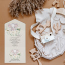 Search for floral elephant baby shower invitations Whimsical