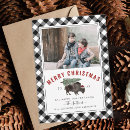 Search for red black plaid card christmas cards Black and white