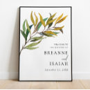 Search for greenery welcome wedding signs Watercolor