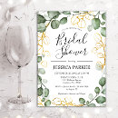 Search for eucalyptus leaves bridal shower invitations Elegant