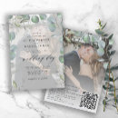 Search for greenery invitations Dusty blue