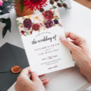 Search for rustic burgundy wedding invitations Boho