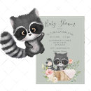 Search for raccoon baby shower invitations Gender neutral