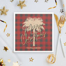 Search for red plaid christmas napkins Preppy