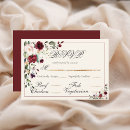 Search for deep red rsvp cards Modern