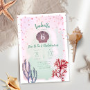 Search for coral birthday invitations Tropical