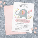 Search for elephant baby shower invitations Whimsical