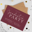 Search for burgundy graduation invitations Modern