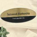 Search for professional name tags Gold