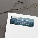 Search for mountain range return address labels Rustic