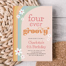 Search for boho 4th birthday invitations Flowers