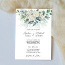 Search for white rose invitations Rustic