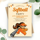 Search for softball party invitations Sports