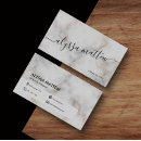 Search for white and gold business cards Cosmetologist