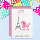Search for poodle birthday invitations Eiffel tower