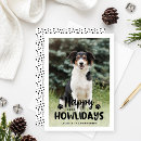 Search for black dog cards Happy howlidays