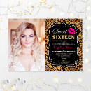 Search for leopard sweet 16 invitations 16th birthday