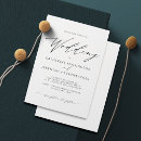 Search for budget wedding invitations Black and white