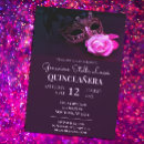 Search for pink masquerade party invitations Elegant