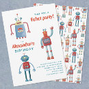 Search for robot birthday invitations Future
