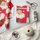 Search for father christmas wrap wrapping paper Vintage