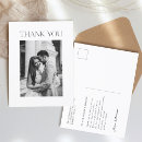 Search for postcards thank you weddings