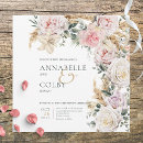 Search for white rose wedding invitations Watercolor