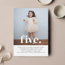Search for fifth birthday invitations 5th