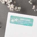 Search for starfish wedding return address labels Watercolor