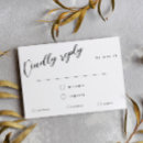 Search for no meal choices wedding rsvp cards Sophisticated